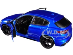 Alfa Romeo Stelvio Quadrifoglio Blue 1/24 Diecast Model Car Bburago 21086