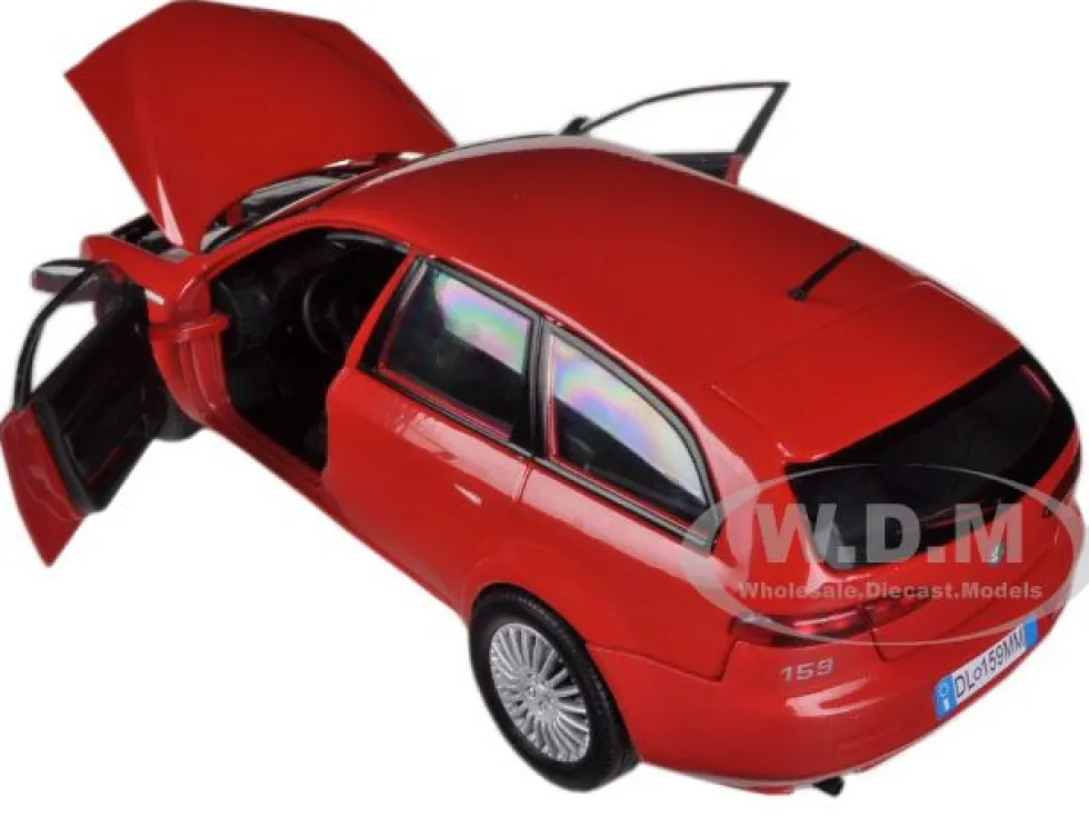 Alfa Romeo 159 SW Red 1/24 Diecast Car Model Motormax 73372