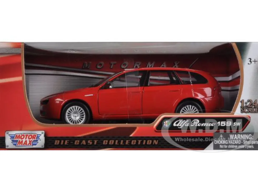 Alfa Romeo 159 SW Red 1/24 Diecast Car Model Motormax 73372