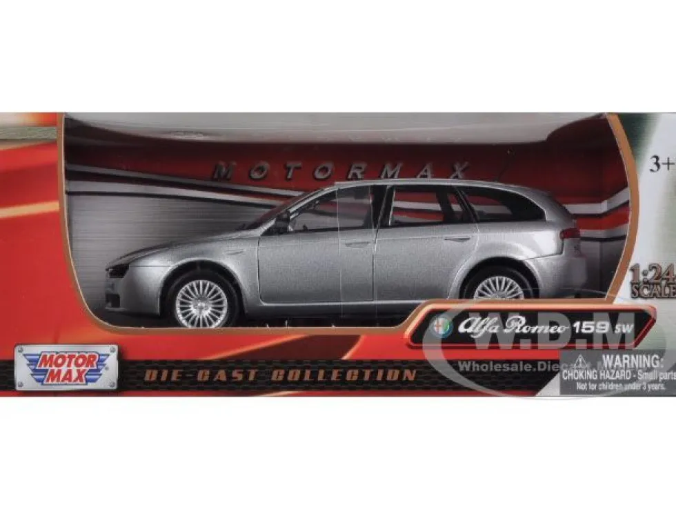 Alfa Romeo 159 SW Silver 1/24 Diecast Car Model Motormax 73372