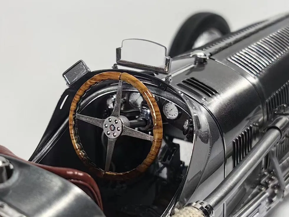1932/33 Alfa Romeo Tipo B P3 Raw Metal Clear Finish 2023 Exclusive Edition Limited Edition 600 pieces Worldwide 1/18 Diecast Model Car CMC M-258
