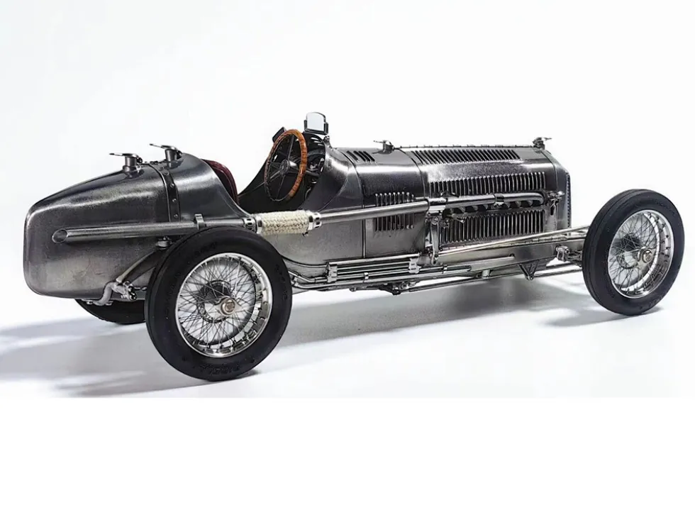 1932/33 Alfa Romeo Tipo B P3 Raw Metal Clear Finish 2023 Exclusive Edition Limited Edition 600 pieces Worldwide 1/18 Diecast Model Car CMC M-258