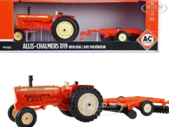 Allis-Chalmers D19 Tractor Disk Harrow Orange 1/16 Diecast Model ERTL TOMY 16441