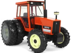 Allis Chalmers 6070 Tractor with Cab and Dual Wheels Orange "Classic Series" 1/16 Diecast Model by SpecCast