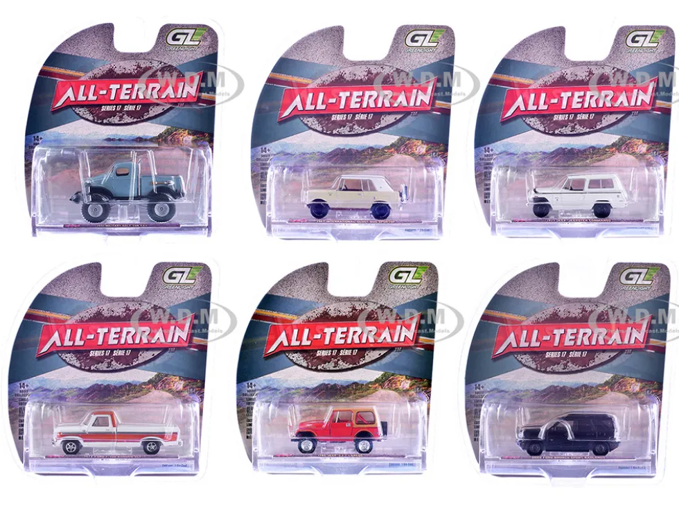 All Terrain Series 17, Set of 6 pieces 1/64 Diecast Model Cars by Greenlight