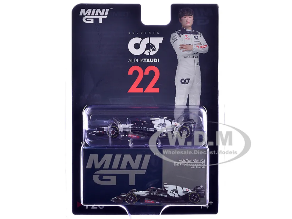 AlphaTauri AT04 #22 Yuki Tsunoda Formula One F1 "Australian GP" (2023) Limited Edition 1/64 Diecast Model Car by Mini GT