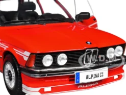 1980 Alpina E21 C1 2.3 Red with Gray Stripes 1/18 Diecast Model Car by Solido