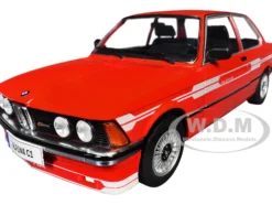 1980 Alpina E21 C1 2.3 Red with Gray Stripes 1/18 Diecast Model Car by Solido