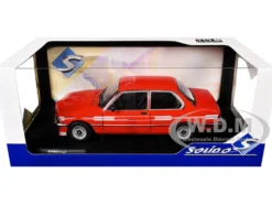 1980 Alpina E21 C1 2.3 Red with Gray Stripes 1/18 Diecast Model Car by Solido