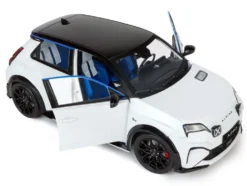 2024 Alpine A290 GTS White Metallic with Black Top 1/18 Diecast Model Car by Solido