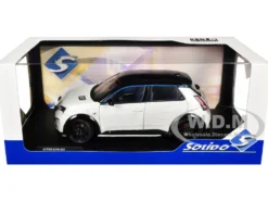 2024 Alpine A290 GTS White Metallic with Black Top 1/18 Diecast Model Car by Solido