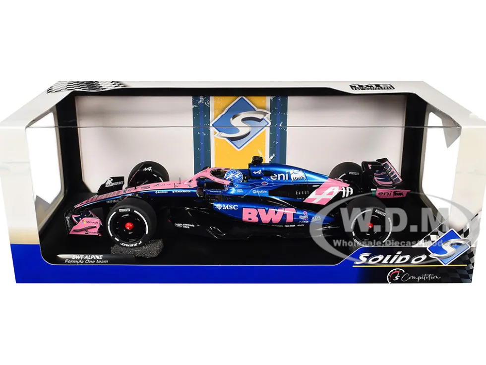 Alpine A525 #10 Pierre Gasly "BWT" Formula One F1 "Bahrain GP" (2025) "Competition" Series 1/18 Diecast Model Car by Solido
