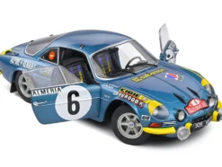 Alpine A110 1600S #6 Jean Claude Andruet Pierre Pagani Rallye Montecarlo 1972 Competition Series 1/18 Diecast Model Car Solido S1804207