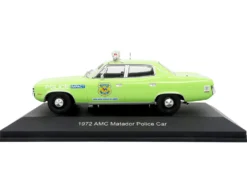 1972 AMC Matador Police Car "Cleveland Police Department" Light Green 1/43 Diecast Model by Iconic Replicas