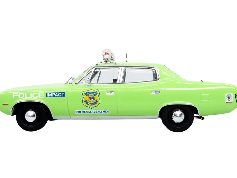 1972 AMC Matador Police Car "Cleveland Police Department" Light Green 1/43 Diecast Model by Iconic Replicas