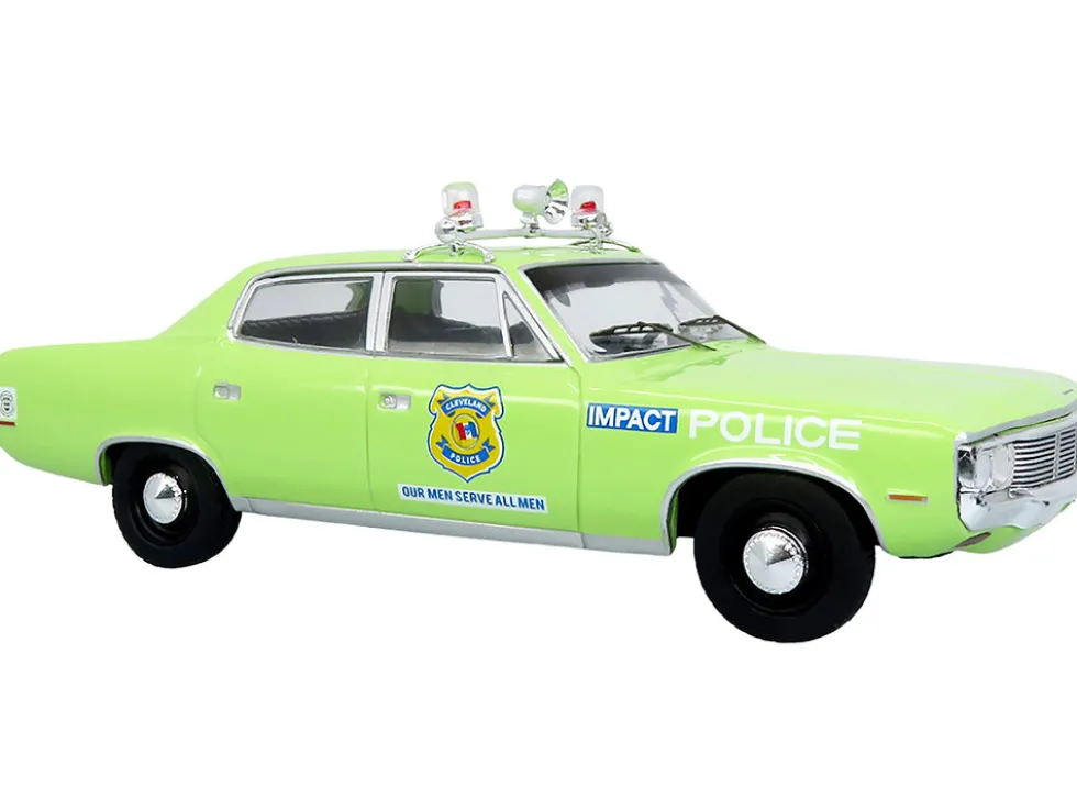 1972 AMC Matador Police Car "Cleveland Police Department" Light Green 1/43 Diecast Model by Iconic Replicas