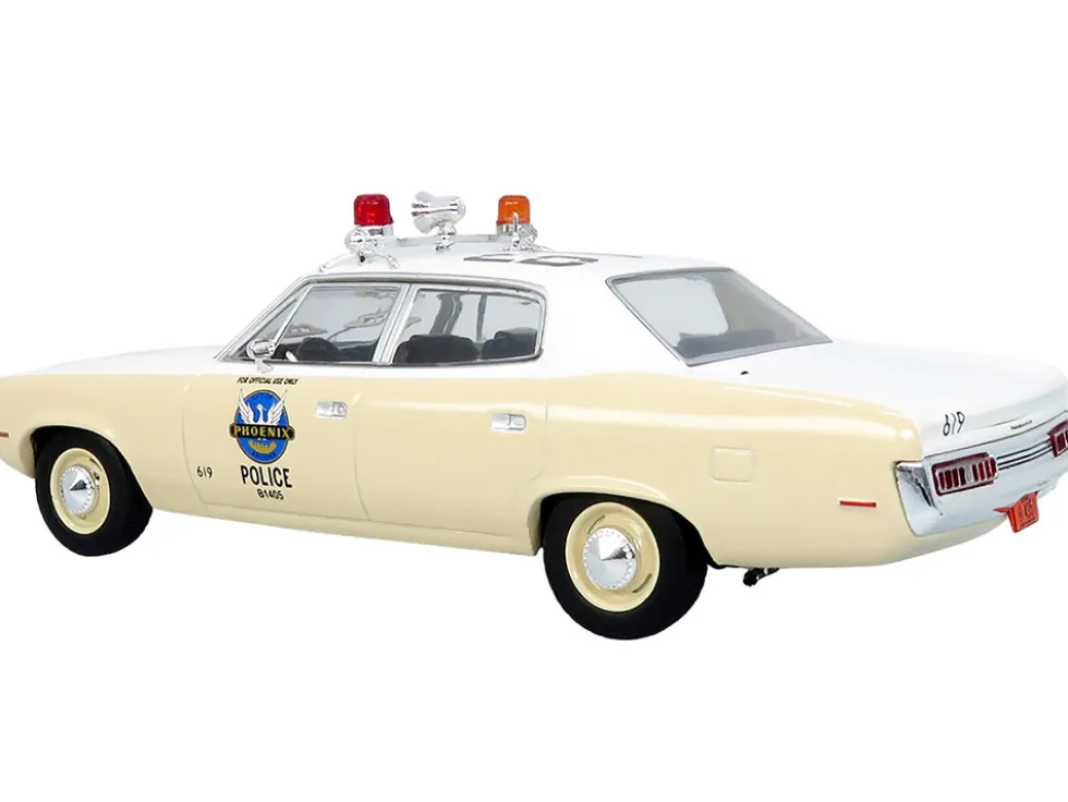1972 AMC Matador Police Car "Phoenix Police Department" White and Beige 1/43 Diecast Model by Iconic Replicas
