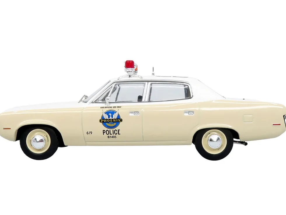 1972 AMC Matador Police Car "Phoenix Police Department" White and Beige 1/43 Diecast Model by Iconic Replicas