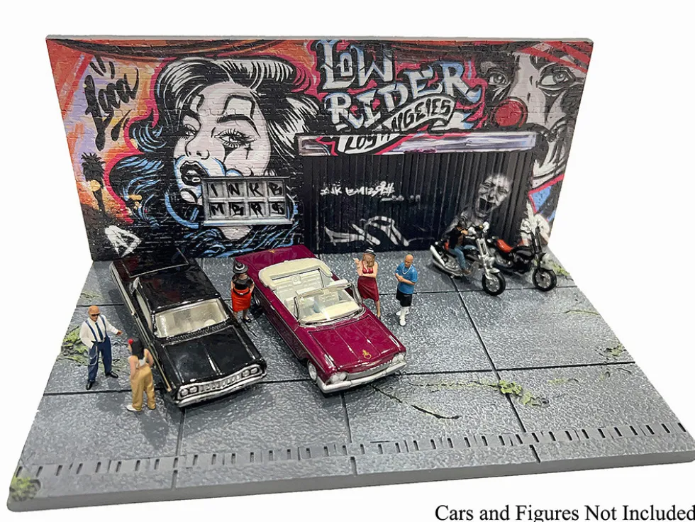 American Diorama X INK BMBRS - LA Lowrider Street Art Diorama for 1/64 Scale Models by American Diorama