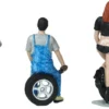 Andie Derek Michele Tire Brigade 3 piece Figurine Set 1/24 Motorhead Miniatures 773