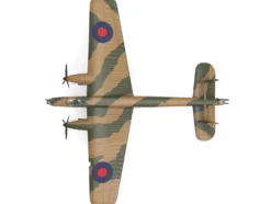 Armstrong Whitworth Whitley Mk V Bomber Aircraft No 102 Squadron RAF Driffield Royal Air Force 1940 Planes of World War II Series 1/144 Diecast Model Airplane Luppa LCM019
