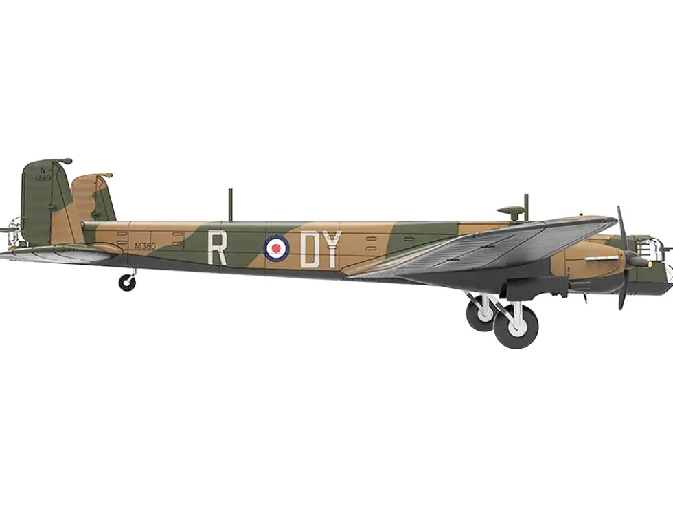 Armstrong Whitworth Whitley Mk V Bomber Aircraft No 102 Squadron RAF Driffield Royal Air Force 1940 Planes of World War II Series 1/144 Diecast Model Airplane Luppa LCM019