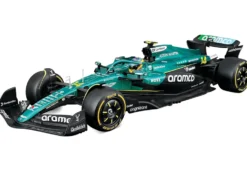 Aston Martin AMR25 #14 Fernando Alonso "Aramco" Formula One F1 "World Championship" (2025) 1/24 Diecast Model Car by Bburago