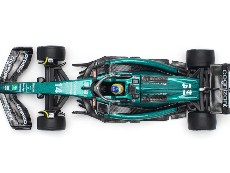 Aston Martin AMR23 #14 Fernando Alonso "Formula One F1 World Championship" (2023) 1/64 Diecast Model Car by Pop Race