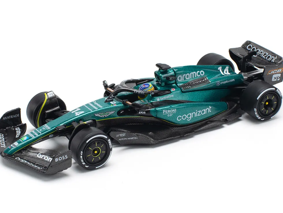Aston Martin AMR23 #14 Fernando Alonso "Formula One F1 World Championship" (2023) 1/64 Diecast Model Car by Pop Race
