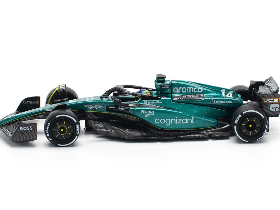 Aston Martin AMR23 #14 Fernando Alonso "Formula One F1 World Championship" (2023) 1/64 Diecast Model Car by Pop Race