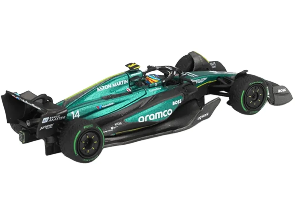 Aston Martin AMR24 #14 Fernando Alonso Formula One F1 "Canadian GP" (2024) Limited Edition 1/64 Diecast Model Car by Mini GT