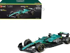 Aston Martin AMR25 #18 Lance Stroll "Aramco" Formula One F1 "World Championship" (2025) 1/24 Diecast Model Car by Bburago