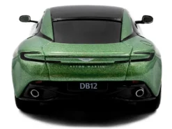 2023 Aston Martin DB12 Coupe Iridescent Emerald Metallic with Black Top 1/43 Diecast Model Car by Solido