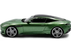 2023 Aston Martin DB12 Coupe Iridescent Emerald Metallic with Black Top 1/43 Diecast Model Car by Solido