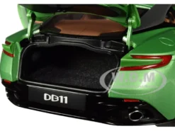 Aston Martin DB11 RHD Right Hand Drive Apple Tree Green Metallic 1/18 Model Car Autoart 70269