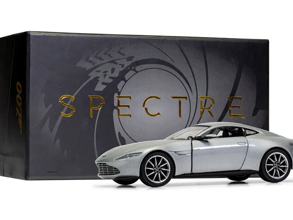 Aston Martin DB10 RHD (Right Hand Drive) Silver Metallic James Bond 007 "Spectre" (2015) Movie Diecast Model Car by Corgi
