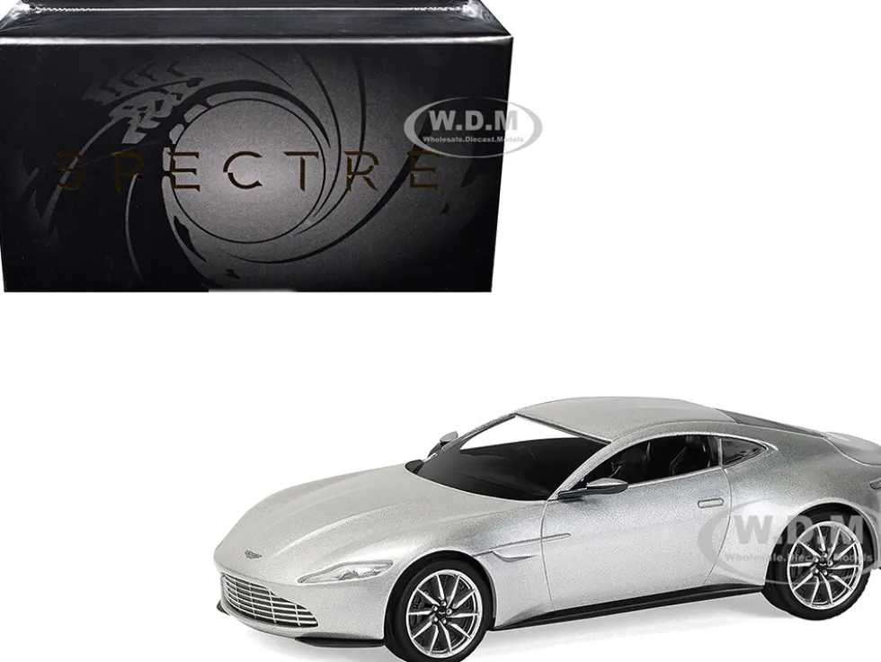 Aston Martin DB10 RHD (Right Hand Drive) Silver Metallic James Bond 007 "Spectre" (2015) Movie Diecast Model Car by Corgi