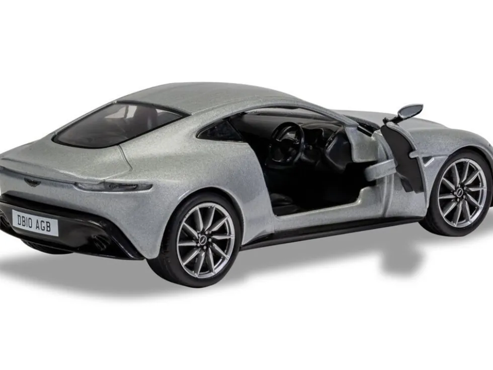 Aston Martin DB10 RHD (Right Hand Drive) Silver Metallic James Bond 007 "Spectre" (2015) Movie Diecast Model Car by Corgi