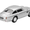 Aston Martin DB5 RHD (Right Hand Drive) Birch Silver Metallic 007 James Bond "Thunderball" (1965) Movie Limited Edition 1/64 Diecast Model Car by Mini GT