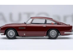 Aston Martin DB5 RHD (Right Hand Drive) Dubonnet Rosso Red Metallic 1/18 Model Car by Autoart