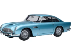 Aston Martin DB5 RHD (Right Hand Drive) Caribbean Pearl Blue Metallic 1/18 Model Car by Autoart