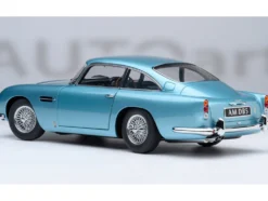 Aston Martin DB5 RHD (Right Hand Drive) Caribbean Pearl Blue Metallic 1/18 Model Car by Autoart