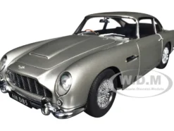 Aston Martin DB5 RHD (Right Hand Drive) Birch Silver 1/18 Model Car by Autoart