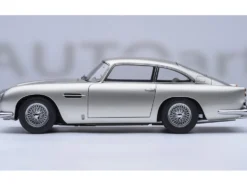 Aston Martin DB5 RHD (Right Hand Drive) Birch Silver 1/18 Model Car by Autoart