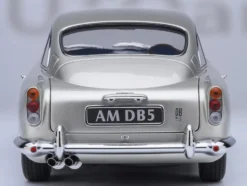 Aston Martin DB5 RHD (Right Hand Drive) Birch Silver 1/18 Model Car by Autoart
