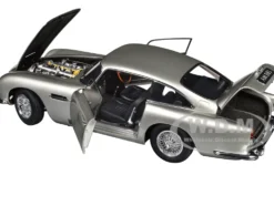 Aston Martin DB5 RHD (Right Hand Drive) Birch Silver 1/18 Model Car by Autoart