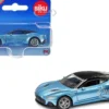 Aston Martin DBS Superleggera Blue Metallic with Black Top Diecast Model Car Siku 1582