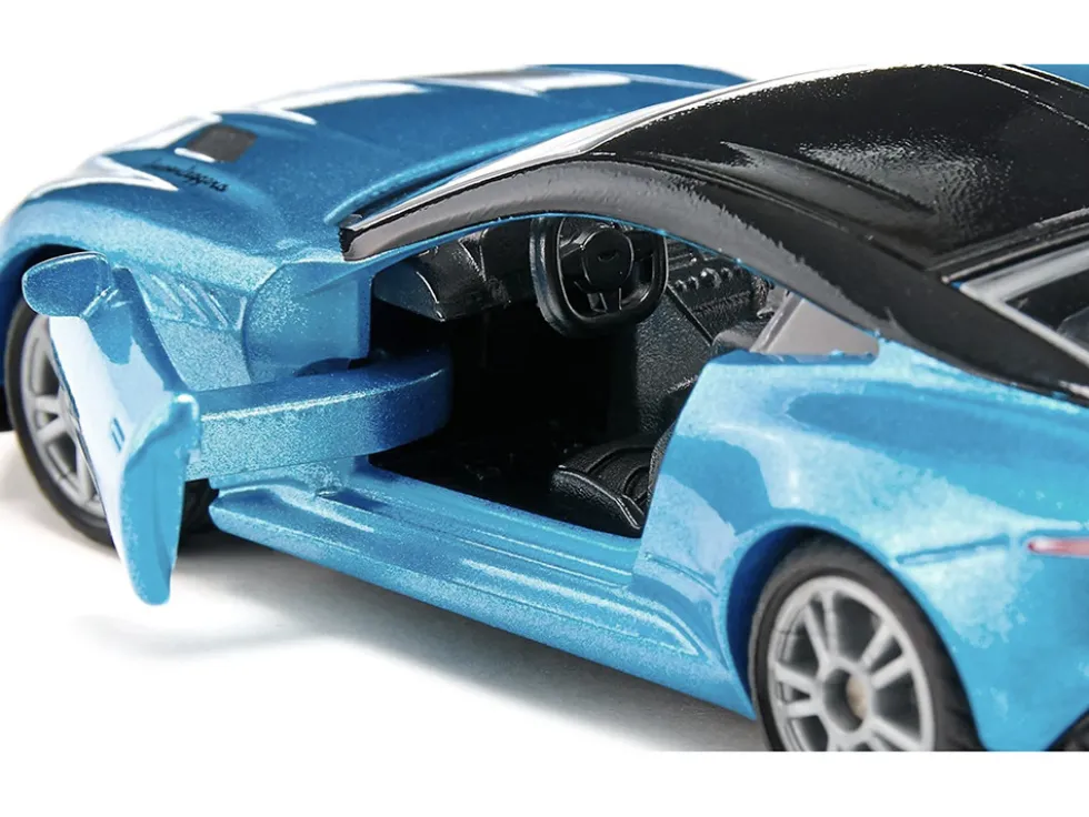 Aston Martin DBS Superleggera Blue Metallic with Black Top Diecast Model Car Siku 1582
