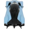 2023 Aston Martin Valkyrie Light Blue with Black Top 1/18 Model Car by GT Spirit