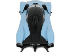 2023 Aston Martin Valkyrie Light Blue with Black Top 1/18 Model Car by GT Spirit